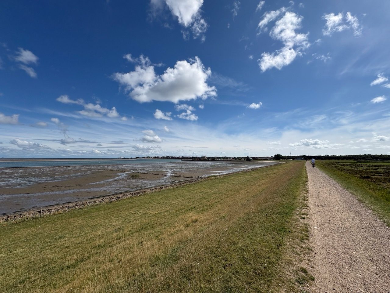 Fahrradtour Amrum: Wattseiten-Tour: Von Süddorf über Steenodde am Deich entlang nach Wittdün